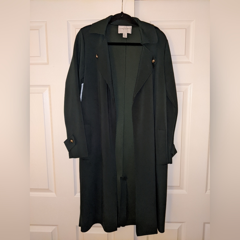 Carolina Belle Forest Green Trench Coat